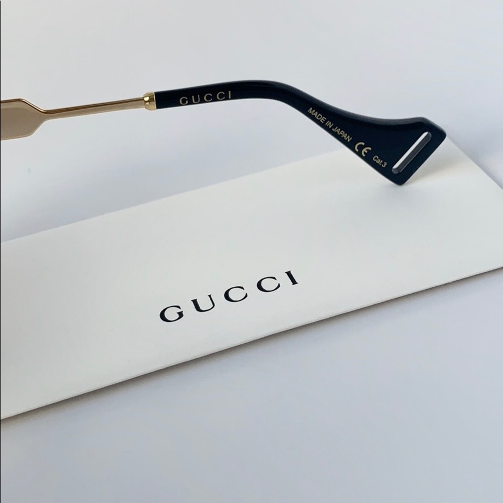 Gucci Sunglasses GG0586SA 004 Havana/Gold/Brown - Picture 7 of 8